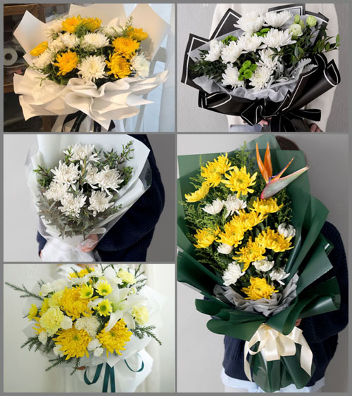 广东河源市龙川县丰稔镇白事花束代送